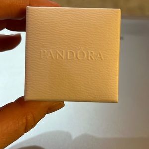 NWT Pandora Charm Silver Snowman and Santa Hat Charm